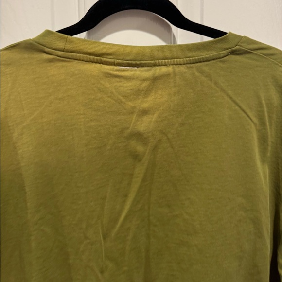 FOUND Casual Olive Short Sleeve Boho Embroidered Tee Size XL - Picture 4 of 14